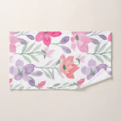 Motif moderne rose pastel Lilac Blush (Serviette à main)