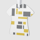 Motif moderne, simple, cool géométrique jaune gris (devant)