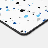 Motif moderne tendance bleu blanc Terrazzo (Coin)