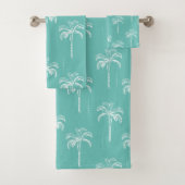 Motif moderne Turquoise Tropical Palm Tree (En situation)