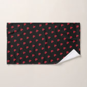 Motif moderne Urban Red Hearts (Serviette à main)