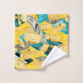 Motif monétaire (Gant de toilette)