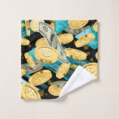 Motif monétaire 2 (Gant de toilette)