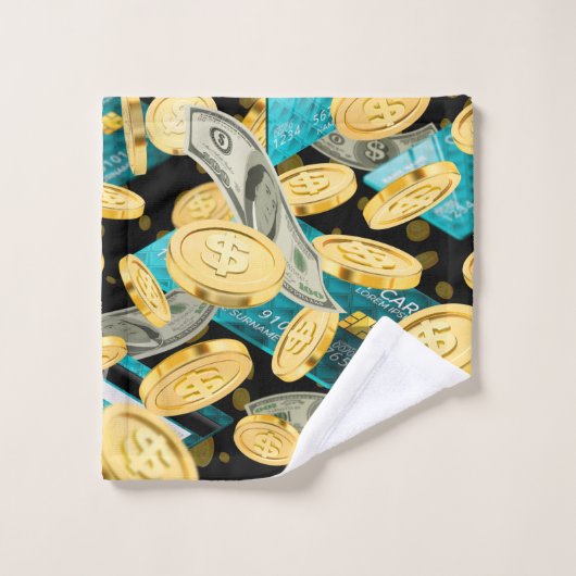 Motif monétaire 2 (Gant de toilette)