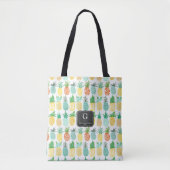 Motif Monogramme ananas | SAC FOURRE-TOUT (Devant)