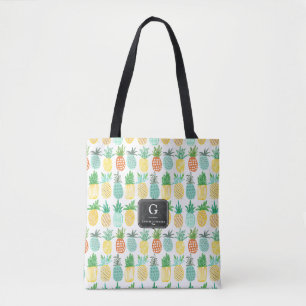 Motif Monogramme ananas   SAC FOURRE-TOUT