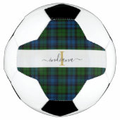 Motif monogramme Nom Initial Tartan Script (Devant)