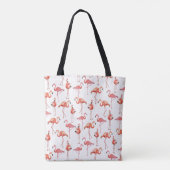 Motif monogrammé Pink Flamingos | Sac cabas (Dos)