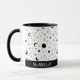 Motif Moon et Stars Coffee Mug