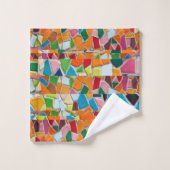 Motif mosaïque Abstrait (Gant de toilette)