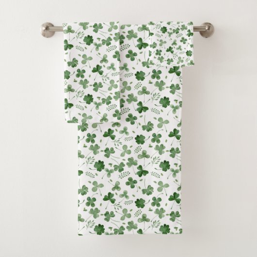 Motif mou de shamrock d'aquarelle (En situation)