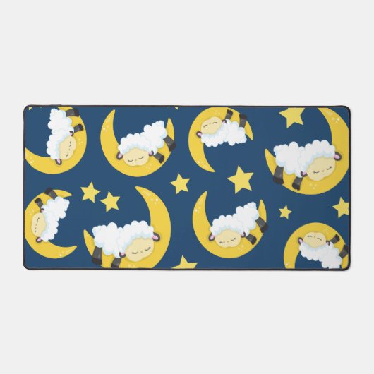 Motif mouton, Mouton couché, Lune, Étoiles (Recto)