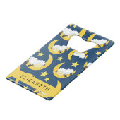 Motif mouton, Mouton dormant, Lune, Votre Nom (Dos Angle)