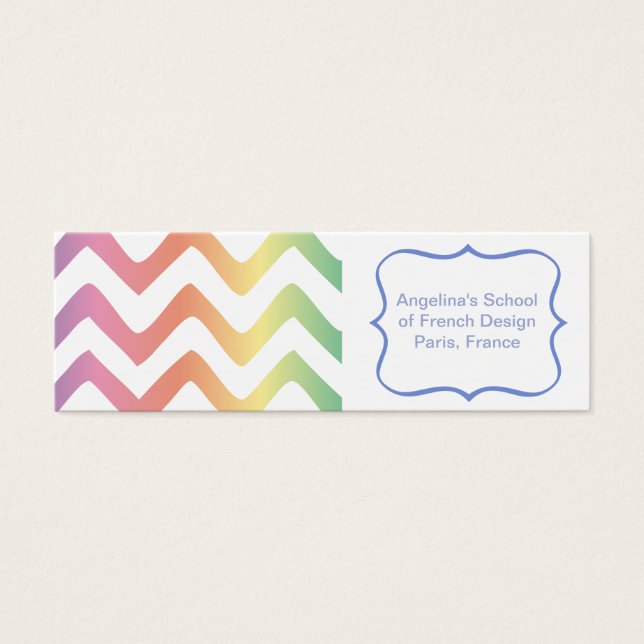 Motif Multi Pastel Chevron (Devant)