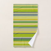 Motif multibande couleur bambou moderne en gras (Serviette à main)