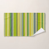 Motif multibande couleur bambou moderne en gras (Serviette à main)