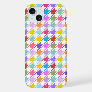 Motif multicolore + blanc à carreaux