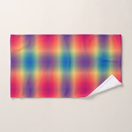 Motif multicolore brillant (Serviette à main)