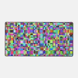 Motif multicolore de formes de carrés abstraits