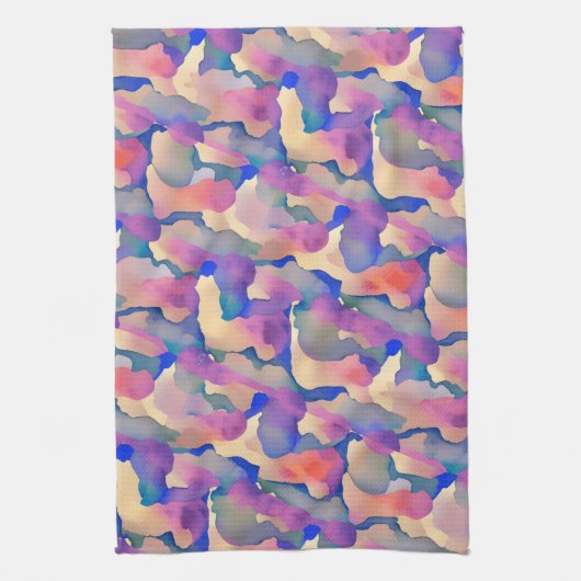 Motif multicolore - Serviette de cuisine (Vertical)