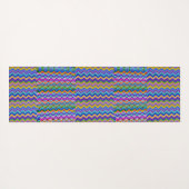 Motif multicolore sur tapis de yoga (Dos (Horizontal))