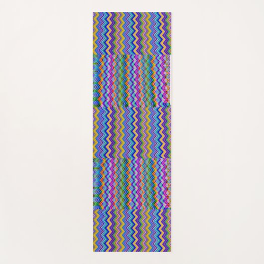 Motif multicolore sur tapis de yoga (Devant)