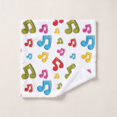 Motif musical (Gant de toilette)