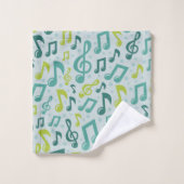 Motif musical (Gant de toilette)