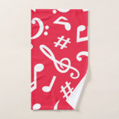 Motif musical (Serviette à main)