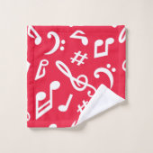 Motif musical (Gant de toilette)