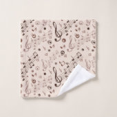 Motif musical (Gant de toilette)