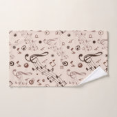 Motif musical (Serviette à main)