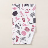 Motif musical (Serviette à main)
