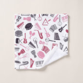 Motif musical (Gant de toilette)