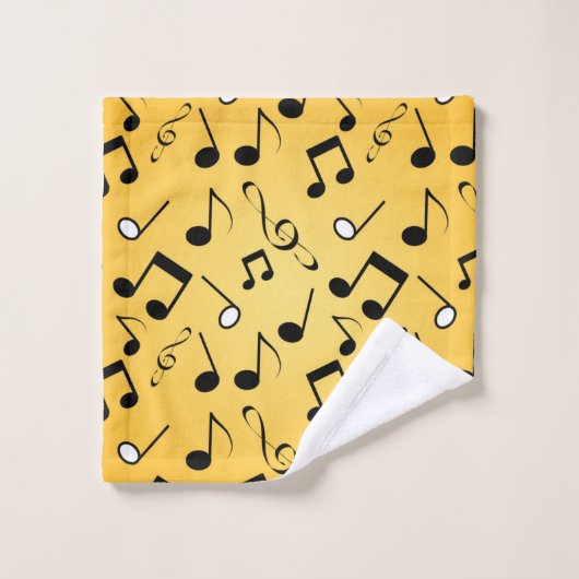 Motif musical (Gant de toilette)