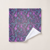 Motif musical (Gant de toilette)
