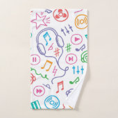 Motif musical (Serviette à main)