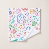 Motif musical (Gant de toilette)