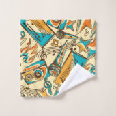 Motif musical (Gant de toilette)