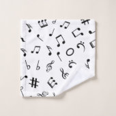 Motif musical (Gant de toilette)