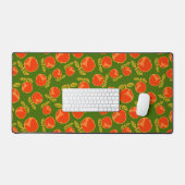 Motif naïviste des Pommes rouges (Clavier et souris)