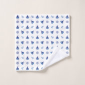 Motif nautique amusant (Gant de toilette)