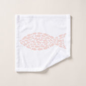 motif nautique moderne PINK (Gant de toilette)