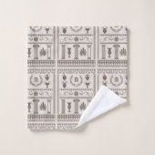 Motif néo-grec (Gant de toilette)