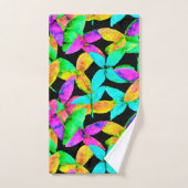 Motif Neonscape Leaf (Serviette à main)