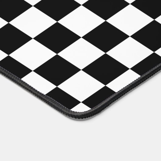 Motif noir blanc Checker Mat (Coin)