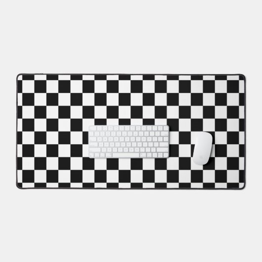 Motif noir blanc Checker Mat (Clavier et souris)
