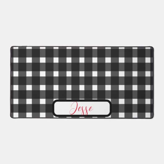 Motif noir blanc En vichy (Recto)