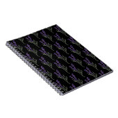 Motif noir Carnet lavande (Côté Droit)