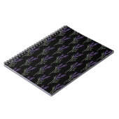 Motif noir Carnet lavande (Côté gauche)